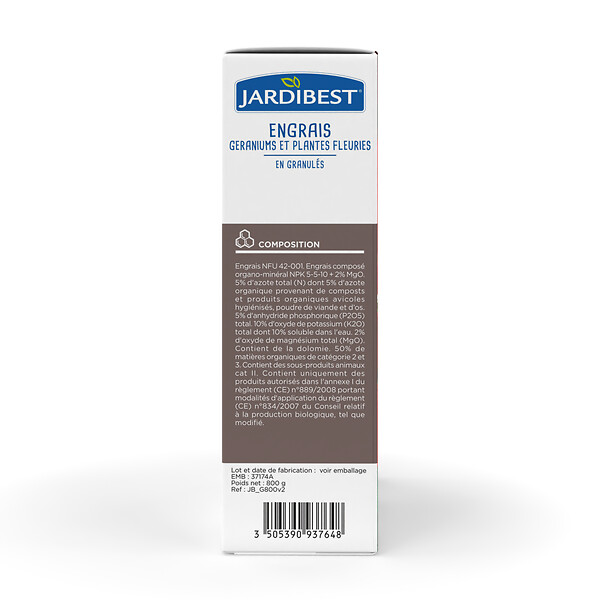 JARDIBEST - Engrais géraniums - 800g - large