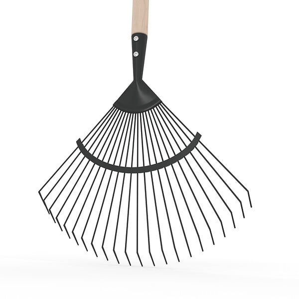 JARDIBEST - Balai à gazon fil plat - 22 dents - 150cm - large