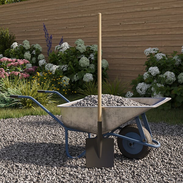 JARDIBEST - Pelle carrée - Acier trempé - 110cm - large
