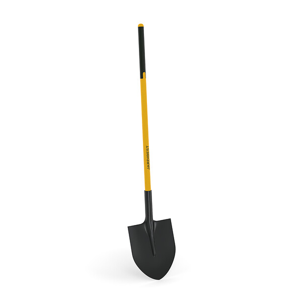 JARDIBEST - Pelle ronde - Acier trempé - 29 cm - large