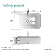 EMKE - EMKE Vasque à poser céramique 61×38×15cm, Lavabo salle de bain rectangulaire, Lavabo en céramique blanc brillant - vignette