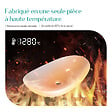EMKE - EMKE Vasque à Poser en céramique 61,5×36×15,5cm, Lavabo salle de bain Ovale, Lavabo à poser blanc brillant - vignette