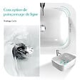 EMKE - EMKE Vasque à poser céramique 50,5×38×15cm, Lavabo salle de bain rectangulaire, Lavabo en céramique blanc brillant - vignette