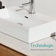 EMKE - EMKE Vasque à Poser en céramique 51,5×36×13cm, Lavabo rectangulaire avec robinet trou prépercé, Lavabo à poser blanc brillant - vignette
