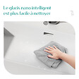 EMKE - EMKE Vasque à Poser en céramique 41,5×36×13cm, Lavabo rectangulaire avec robinet trou prépercé, Lavabo à poser blanc brillant - vignette