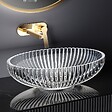 EMKE - EMKE Vasque à Poser Ovale, 510 x 350 x 150 mm, Lavabo en Verre Transparent, Design Montage sur Comptoir - vignette