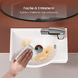 EMKE - EMKE Lavabo Mural de Salle de Bain 405 x 280 x 140 mm, Vasque Rectangulaire en Céramique, Trou pour Robinet à Droit, Blanc Brillant - vignette