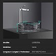 EMKE - EMKE Vasque à Poser Ronde, 360 x 360 x 112 mm, Lavabo en Verre Noir, Design Montage sur Comptoir - vignette