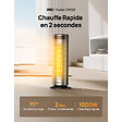 DREO - Chauffage soufflant céramique PTC Dreo SOLARIS 628 puissance réglable 900 à 2000W - vignette