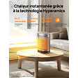 DREO - Chauffage soufflant céramique PTC Dreo HEATER 318 puissance réglable 900 à 1500W - vignette