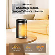 DREO - Chauffage soufflant céramique PTC  Dreo ATOM 416 puissance réglable 900-1500W - vignette