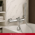 GROHE - Pack mitigeur thermostatique Grohtherm 800  + Douchette Get Stick + Flexible1750 mm et support - vignette