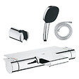 GROHE - Pack mitigeur bain douche thermostatique Grohtherm 2000 + Douchette 2 jets Comfort110 + Flexible1750 mm et support - vignette
