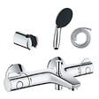 GROHE - Pack mitigeur thermostatique Grotherm 800 + Douchette 2 jets Vitalio Start 110 + Flexible1750 mm et support - vignette