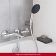 GROHE - Pack mitigeur thermostatique Grotherm 800 + Douchette 2 jets Vitalio Start 110 + Flexible1750 mm et support - vignette