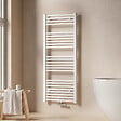 EMKE - EMKE Sèche-serviette eau chaude, Radiateur sèche-serviettes raccordement central Blanc 120x50cm 513Watts - vignette