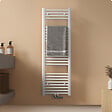 EMKE - EMKE Sèche-serviette eau chaude, Radiateur sèche-serviettes raccordement central Blanc 120x40cm 427Watts - vignette