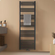 EMKE - EMKE Sèche-serviette eau chaude, Radiateur sèche-serviettes raccordement central Anthracite 180x60cm 860Watts - vignette