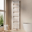 EMKE - EMKE Sèche-serviette eau chaude, Radiateur sèche-serviettes raccordement central Blanc 180x50cm 739Watts - vignette