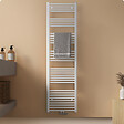 EMKE - EMKE Sèche-serviette eau chaude, Radiateur sèche-serviettes raccordement central Blanc 180x50cm 739Watts - vignette