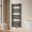 EMKE - EMKE Sèche-serviette eau chaude, Radiateur sèche-serviettes raccordement central Anthracite 120x50cm 513Watts - vignette