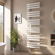 EMKE - Sèche-serviette eau chaude EMKE raccord latéral radiateur sèche-serviettes blanc 174 × 50 cm 683 watts - vignette