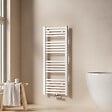 EMKE - EMKE Sèche-serviette eau chaude, Radiateur sèche-serviettes raccordement central Blanc 100x40cm 356Watts - vignette