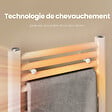 EMKE - EMKE Sèche-serviette eau chaude, Radiateur sèche-serviettes raccordement central Blanc 120x60cm 598Watts - vignette