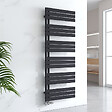 EMKE - EMKE Sèche-Serviettes Chauffage Central 1660 x 600 mm 1075W – Radiateur Salle de Bain Eau Chaude, Anthracite - vignette