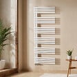 EMKE - EMKE Sèche-Serviettes Chauffage Central 1535 x 600 mm 933W – Radiateur Salle de Bain Eau Chaude, Blanc - vignette