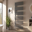 EMKE - Sèche-serviette eau chaude EMKE raccord latéral radiateur sèche-serviettes anthracite 174 × 60 cm 823 watts - vignette