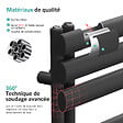 EMKE - Sèche-serviette eau chaude EMKE raccord latéral radiateur sèche-serviettes anthracite 174 × 60 cm 823 watts - vignette