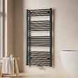 EMKE - EMKE Sèche-serviette eau chaude, Radiateur sèche-serviettes raccordement central Anthracite 120x60cm 598Watts - vignette
