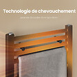 EMKE - EMKE Sèche-serviette eau chaude, Radiateur sèche-serviettes raccordement central Anthracite 120x60cm 598Watts - vignette