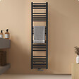 EMKE - EMKE Sèche-serviette eau chaude, Radiateur sèche-serviettes raccordement central Anthracite 160x40cm 547Watts - vignette