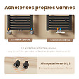 EMKE - EMKE Sèche-serviette eau chaude, Radiateur sèche-serviettes raccordement central Anthracite 160x40cm 547Watts - vignette