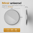 EMKE - EMKE Miroir lumineux salle de bain rond diamètre 60cm, Miroir LED avec Interrupteur Tactile, Anti-buée, Miroir avec éclairage 3 couleurs - vignette