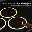 EMKE - EMKE Miroir lumineux salle de bain rond diamètre 70cm, Miroir LED avec Interrupteur Tactile, Anti-buée, Miroir avec éclairage 3 couleurs - vignette