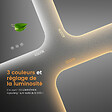 EMKE - EMKE Miroir lumineux salle de bain Rétro-éclairage 60x60cm,  Miroir LED avec Interrupteur Tactile, Anti-buée, Miroir avec éclairage Lumière Froide/Chaude/Neutre - vignette