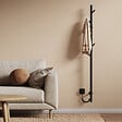 EMKE - EMKE Chauffe-serviettes Électrique, thermostat intelligent WiFi, sèche-serviettes électrique, barre unique, 150 cm de hauteur, Noir - vignette