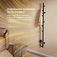 EMKE - EMKE Chauffe-serviettes Électrique, thermostat intelligent WiFi, sèche-serviettes électrique, barre unique, 150 cm de hauteur, Noir - vignette