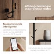 EMKE - EMKE Chauffe-serviettes Électrique, thermostat intelligent WiFi, sèche-serviettes électrique, barre unique, 150 cm de hauteur, Noir - vignette