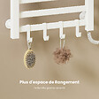 EMKE - EMKE Chauffe-serviettes Électrique 50×50cm, Thermostat Intelligent WiFi, Radiateur de Salle de Bain Électrique, Chauffe-serviettes Électrique, Blanc - vignette