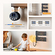 EMKE - EMKE Sèche-Serviettes Électrique Panneau avec élément chauffant thermostat, baguette chauffante avec minuterie, Anthracite 1041x400mm 600W - vignette