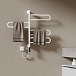 EMKE - EMKE Chauffe-serviettes Électrique 78×43cm, Thermostat Intelligent WiFi, Radiateur Électrique pour Salle de Bain, Chauffe-serviettes Électrique, Blanc - vignette