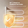 EMKE - EMKE Chauffe-serviettes Électrique 78×43cm, Thermostat Intelligent WiFi, Radiateur Électrique pour Salle de Bain, Chauffe-serviettes Électrique, Blanc - vignette