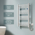 EMKE - EMKE Sèche-serviette électrique Aluminium Commande tactile Température réglable - 960 x 540 mm Blanc 500W - vignette