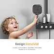 EMKE - EMKE Colonne de douche Thermostat – Anthracite Mat, Régulation innovante du débit, douche à effet pluie de 36x24 cm, douchette à main avec 3 jets - vignette