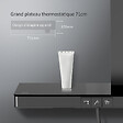 EMKE - EMKE Colonne de Douche Theramostat 38°C verrouillage de sécurité douche de pluie avec mitigeur, avec tablette extra large, homologué KTW, Anthracite - vignette