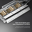 EMKE - EMKE Colonne de douche thermostatique Ensemble, Douchette multimode, Grande douche de tête, homologué KTW Galaxie Modèle, Chrome - vignette
